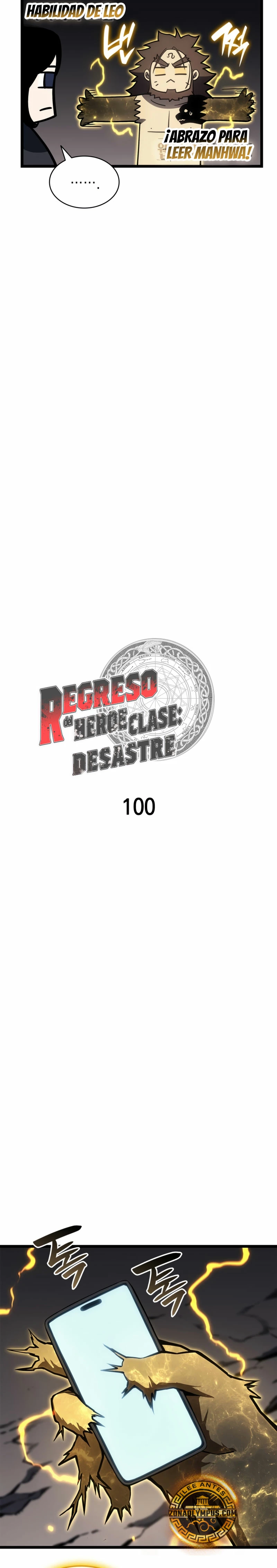 El regreso del héroe de clase: Desastre Capítulo 100 - Página 8 en español