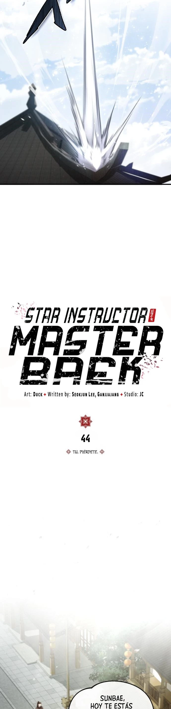 Instructor Estelar Maestro Baek Capítulo 44 - Página 5 en español