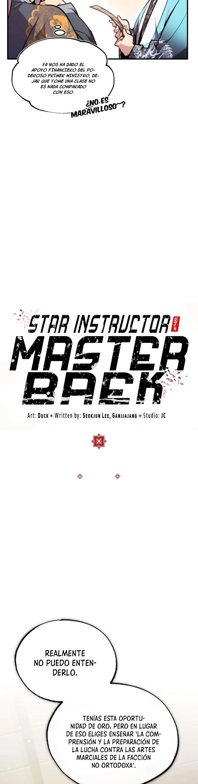 Instructor Estelar Maestro Baek Capítulo 50 - Página 7 en español