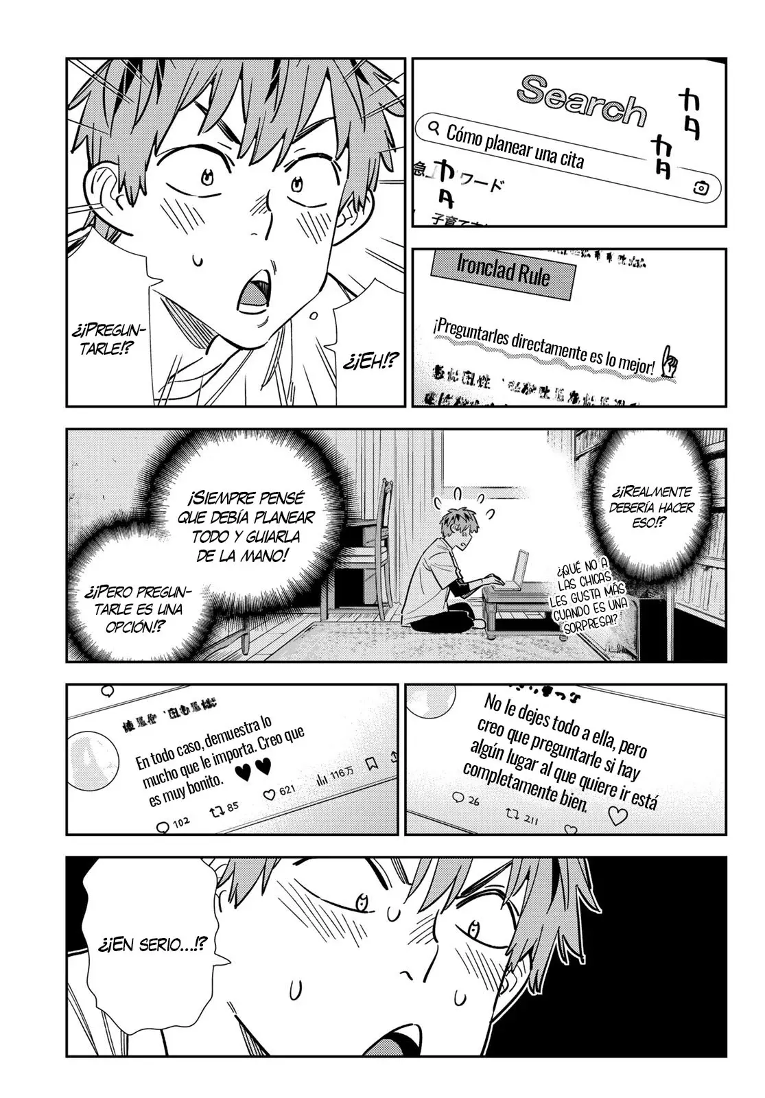 Kanojo, Okarishimasu Capítulo 321 - Página 12 en español