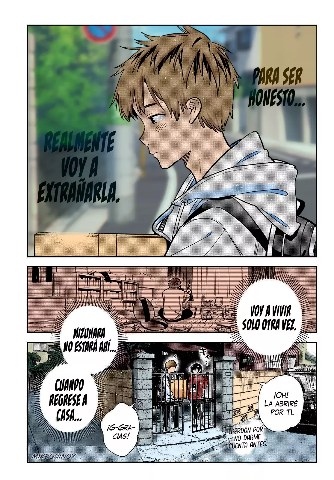 Kanojo, Okarishimasu Capítulo 385.5 - Página 9 en español