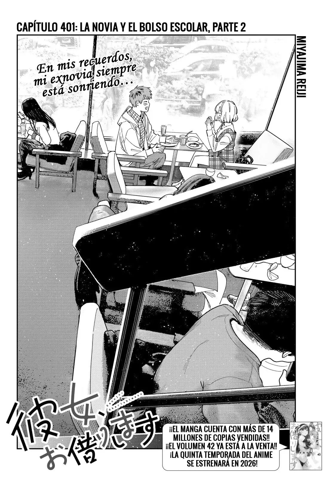 Kanojo, Okarishimasu Capítulo 401 - Página 3 en español