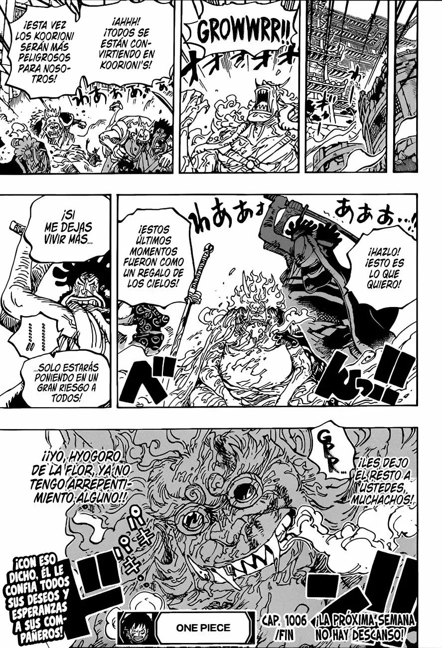 One Piece Capítulo 1006 - Página 17 en español