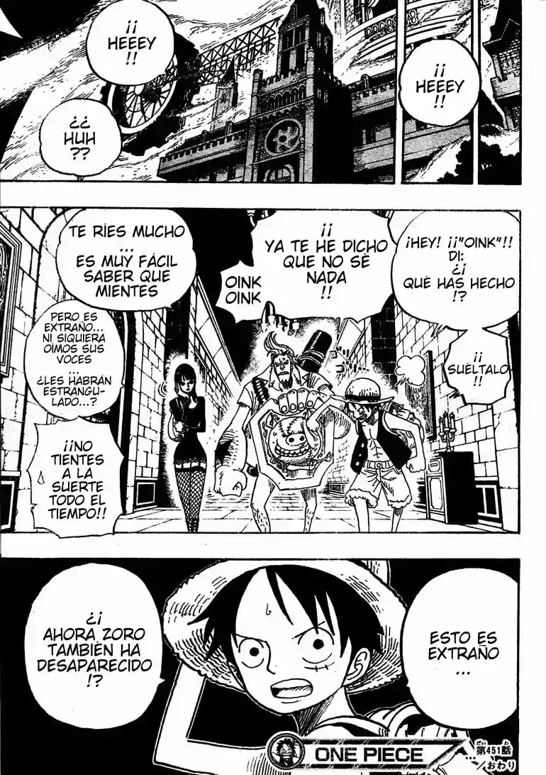 One Piece Capítulo 451 - Página 19 en español