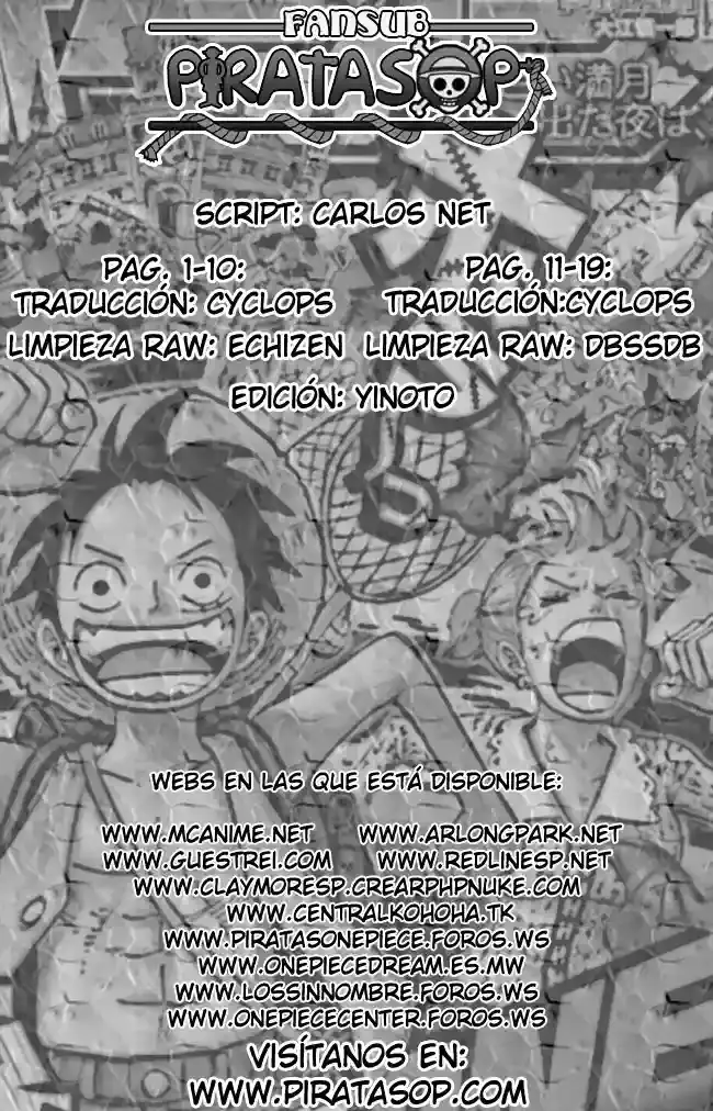 One Piece Capítulo 476 - Página 19 en español