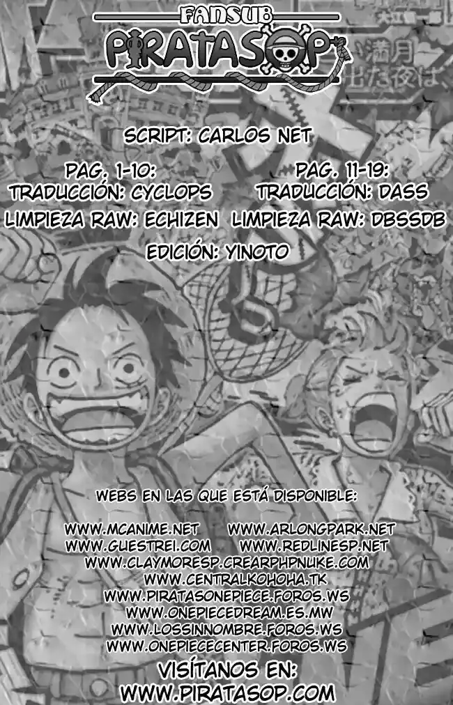 One Piece Capítulo 488 - Página 20 en español
