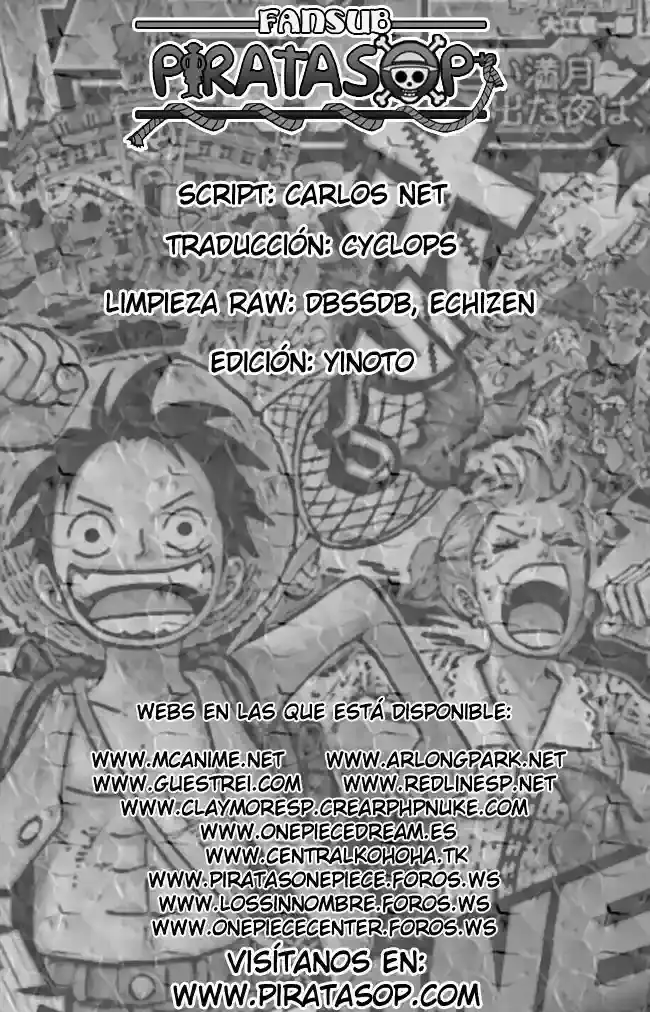 One Piece Capítulo 495 - Página 20 en español