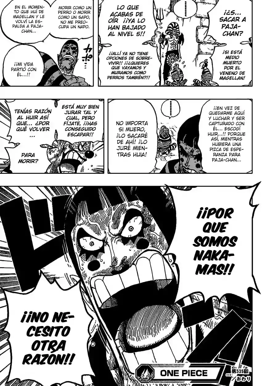 One Piece Capítulo 535 - Página 19 en español