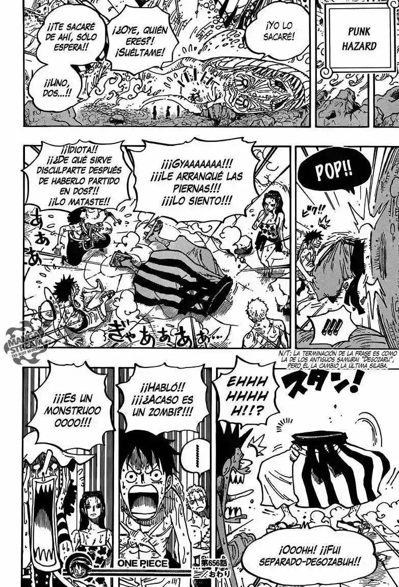 One Piece Capítulo 656 - Página 18 en español