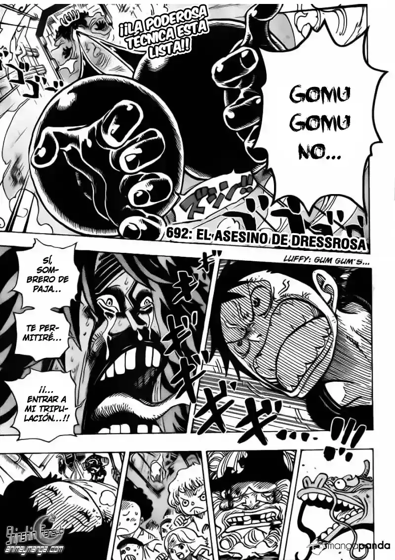 One Piece Capítulo 692 - Página 3 en español