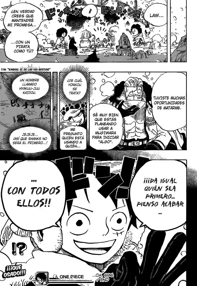 One Piece Capítulo 696 - Página 19 en español