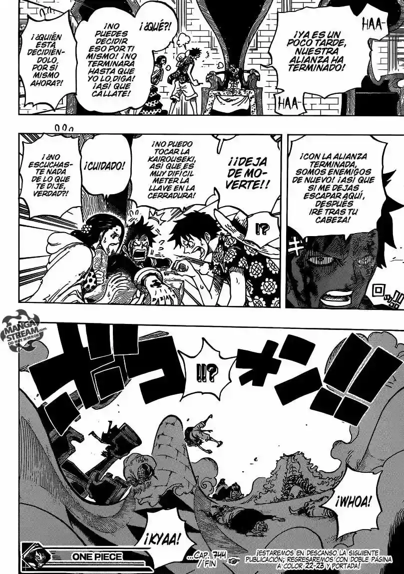 One Piece Capítulo 744 - Página 18 en español