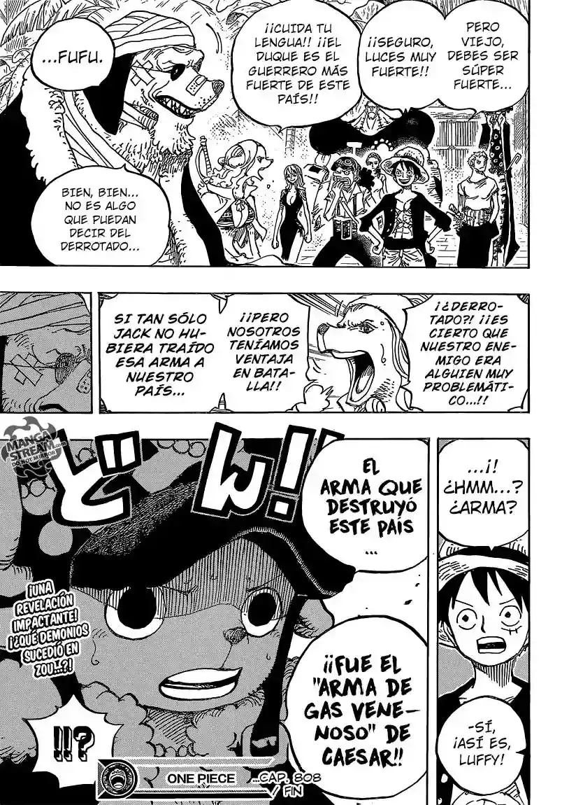 One Piece Capítulo 808 - Página 17 en español