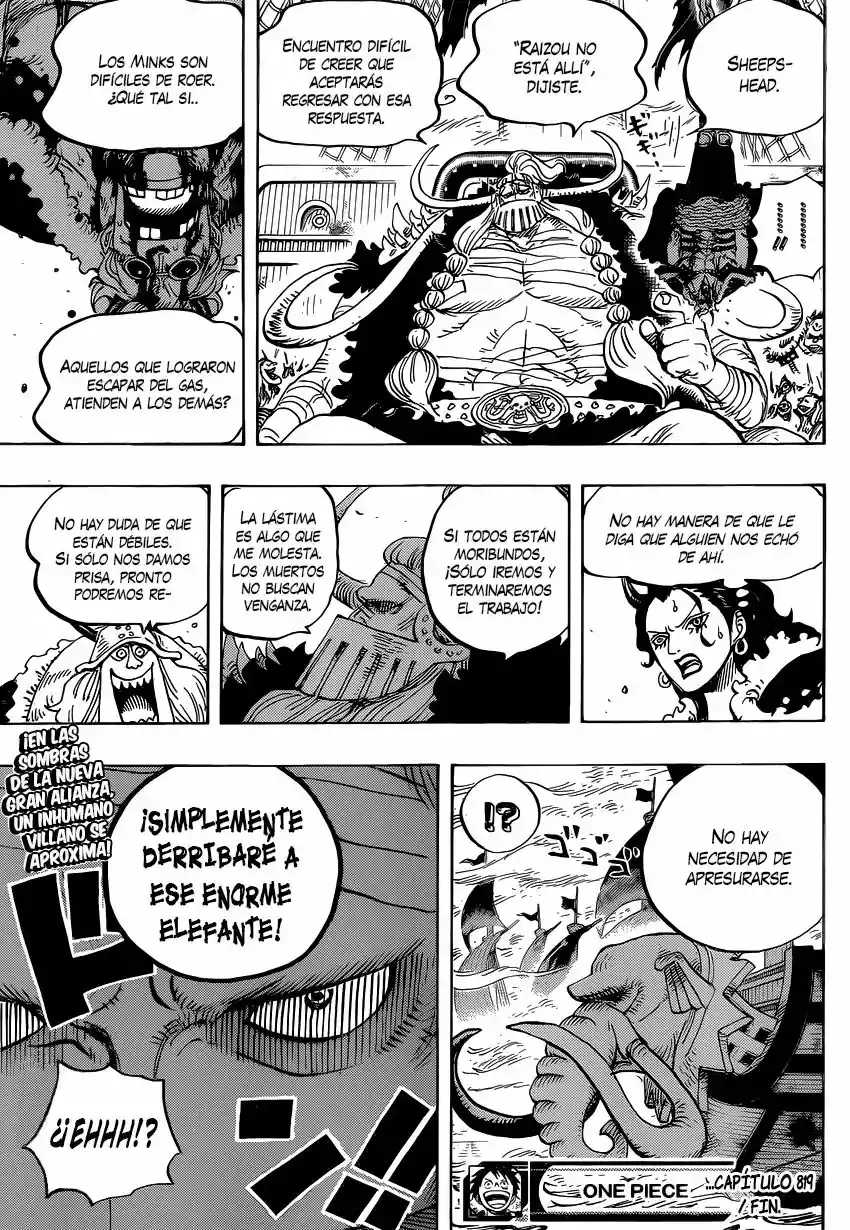 One Piece Capítulo 819 - Página 18 en español