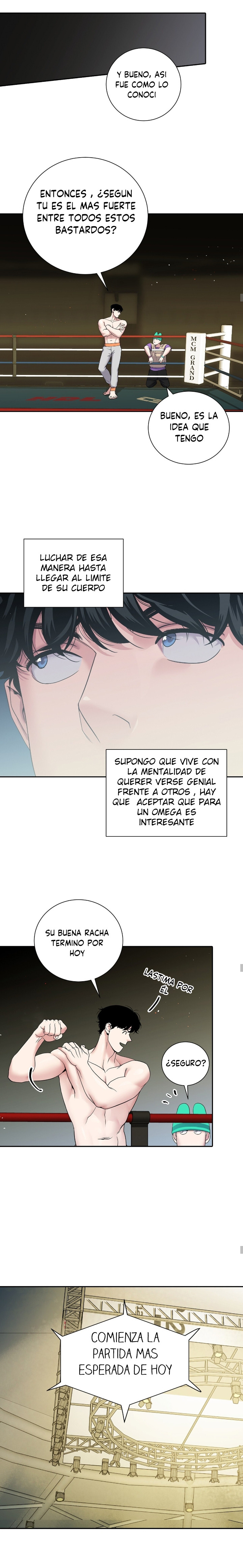Club de lucha (omegaverse) Capítulo 2 - Página 9 en español