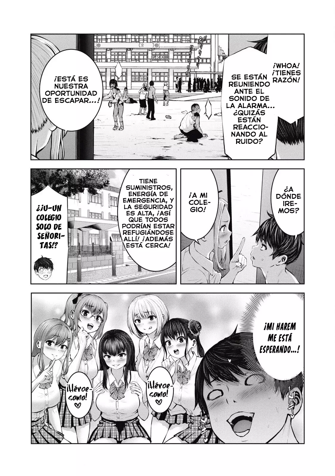 ZOMBIE SEKAI DE HAREM WO TSUKUROU Capítulo 2 - Página 7 en español