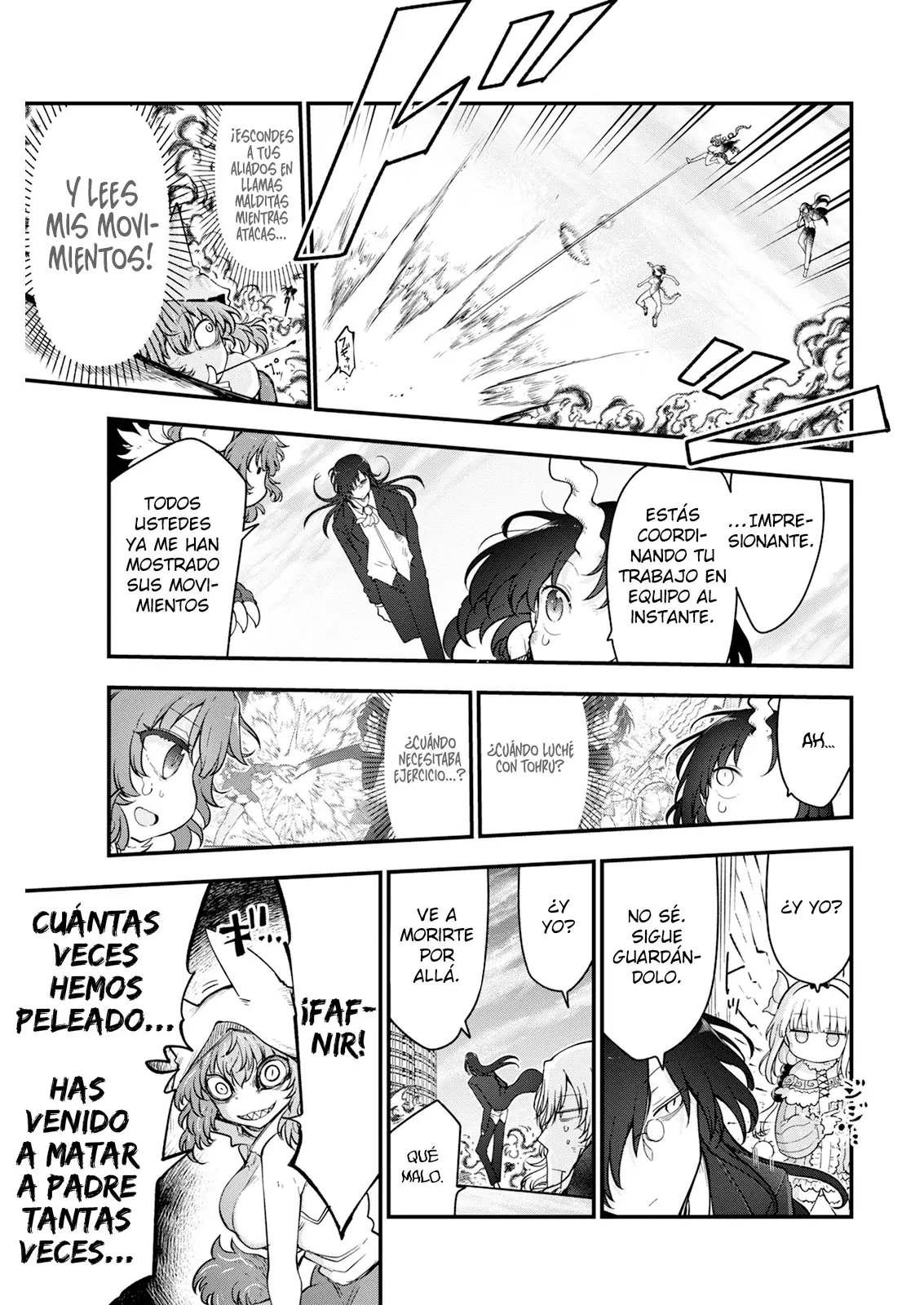 Kobayashi-san Chi no Maid Dragon Capítulo 149 - Página 4 en español