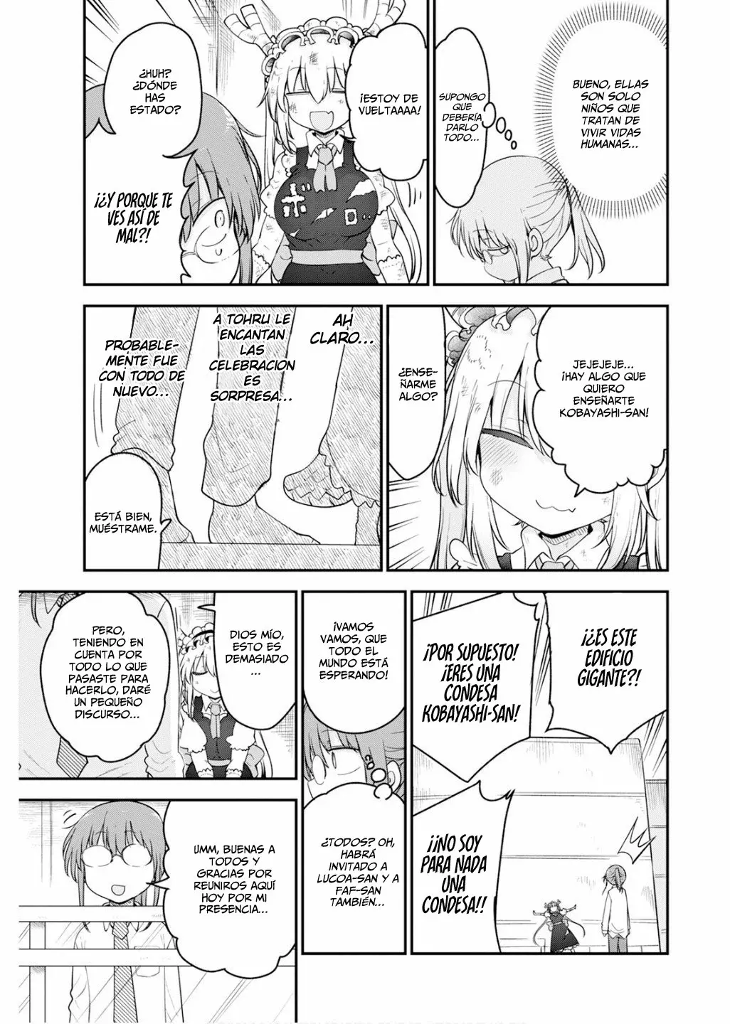 Kobayashi-san Chi no Maid Dragon Capítulo 162 - Página 14 en español