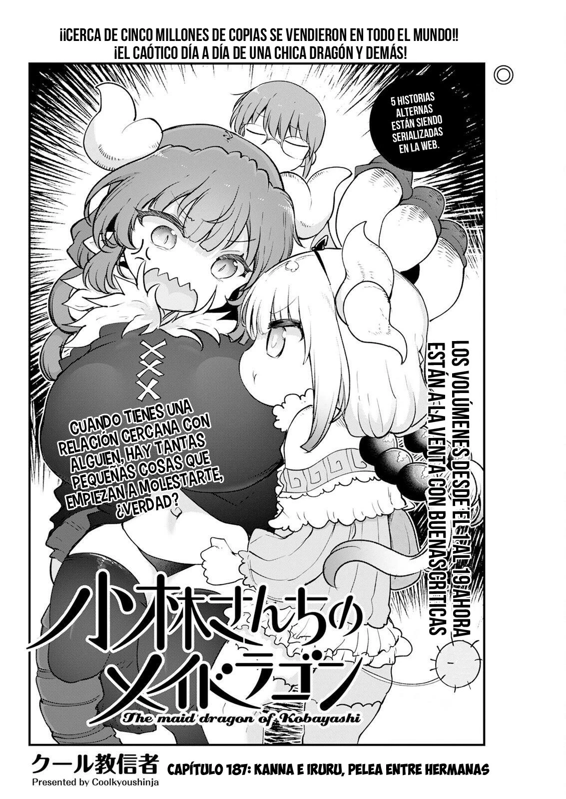 Kobayashi-san Chi no Maid Dragon Capítulo 187 - Página 3 en español