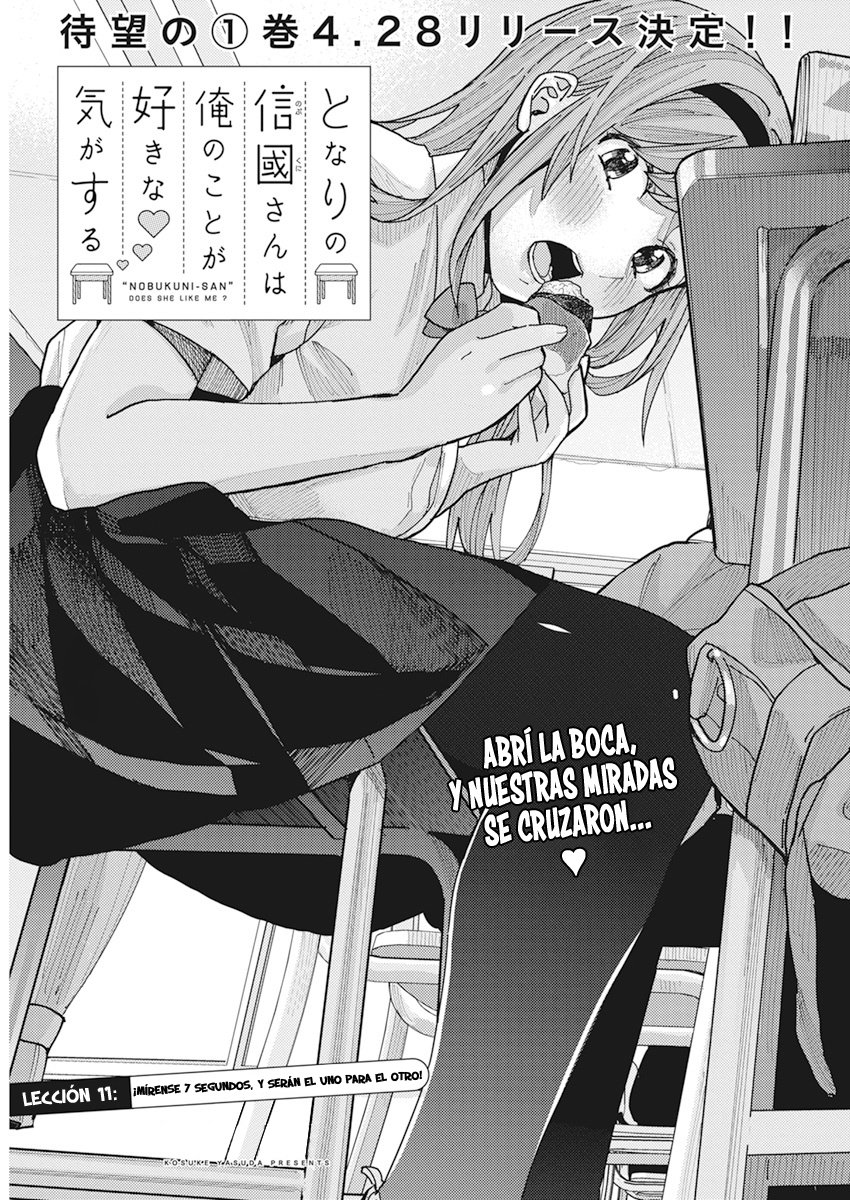 Tonari no Nobukuni-san wa Ore no Koto ga Suki na Ki ga Suru Capítulo 11 - Página 3 en español