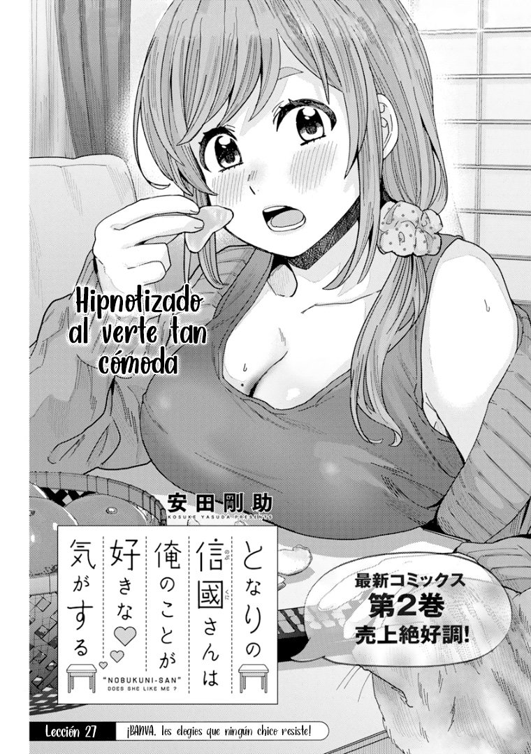 Tonari no Nobukuni-san wa Ore no Koto ga Suki na Ki ga Suru Capítulo 27 - Página 3 en español