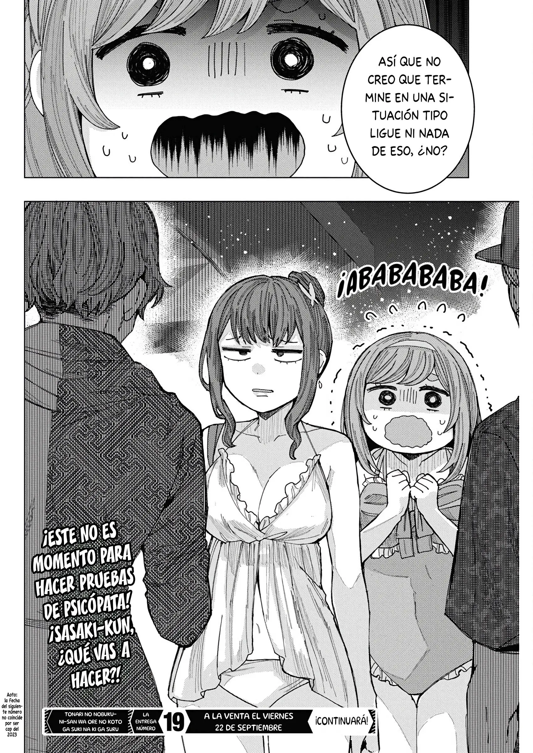 Tonari no Nobukuni-san wa Ore no Koto ga Suki na Ki ga Suru Capítulo 55 - Página 15 en español