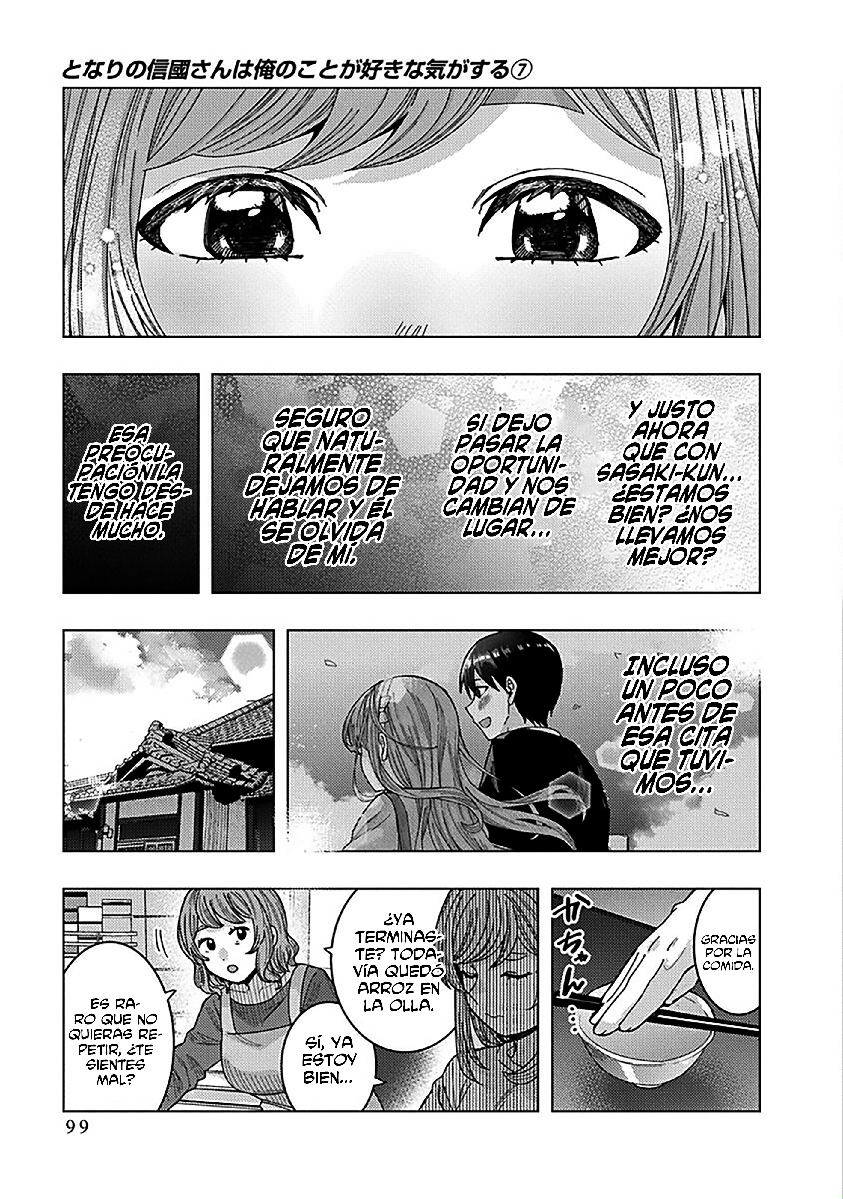 Tonari no Nobukuni-san wa Ore no Koto ga Suki na Ki ga Suru Capítulo 67 - Página 7 en español