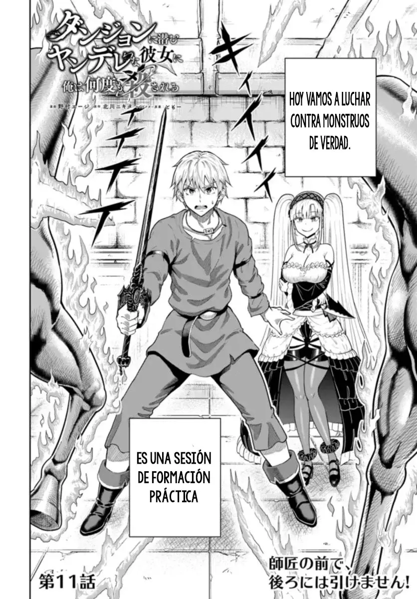 Dungeon ni Hisomu Yandere na Kanojo ni Ore wa Nando mo Korosareru Capítulo 11 - Página 4 en español