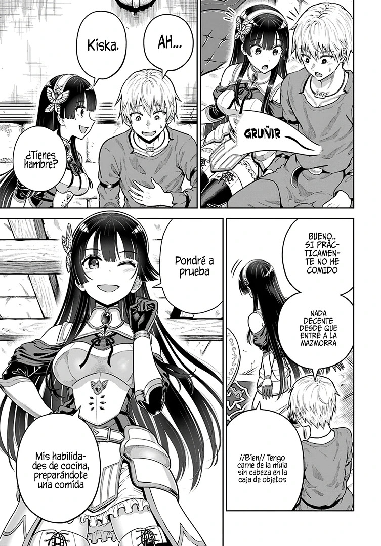 Dungeon ni Hisomu Yandere na Kanojo ni Ore wa Nando mo Korosareru Capítulo 5.1 - Página 15 en español