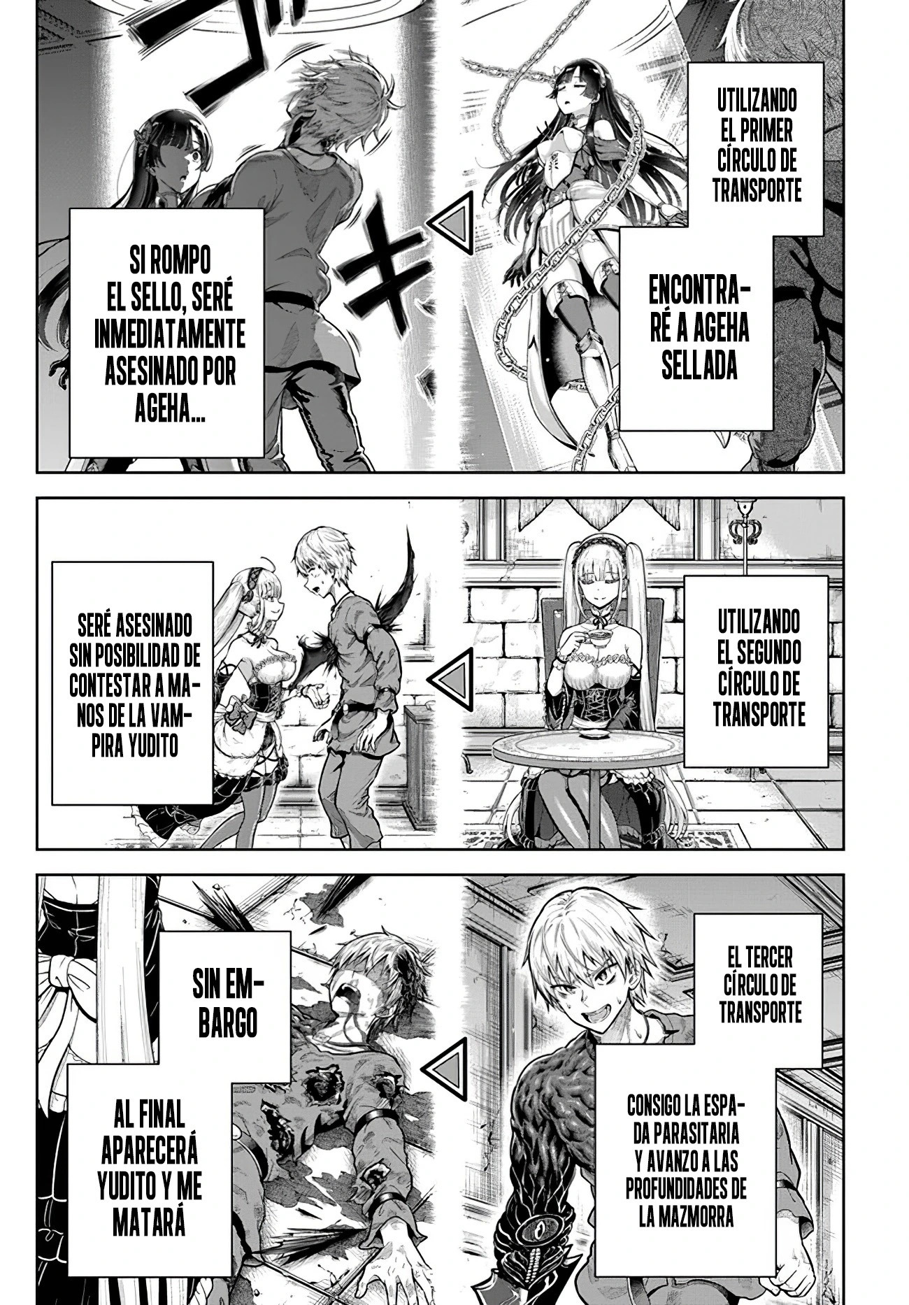 Dungeon ni Hisomu Yandere na Kanojo ni Ore wa Nando mo Korosareru Capítulo 8.1 - Página 16 en español