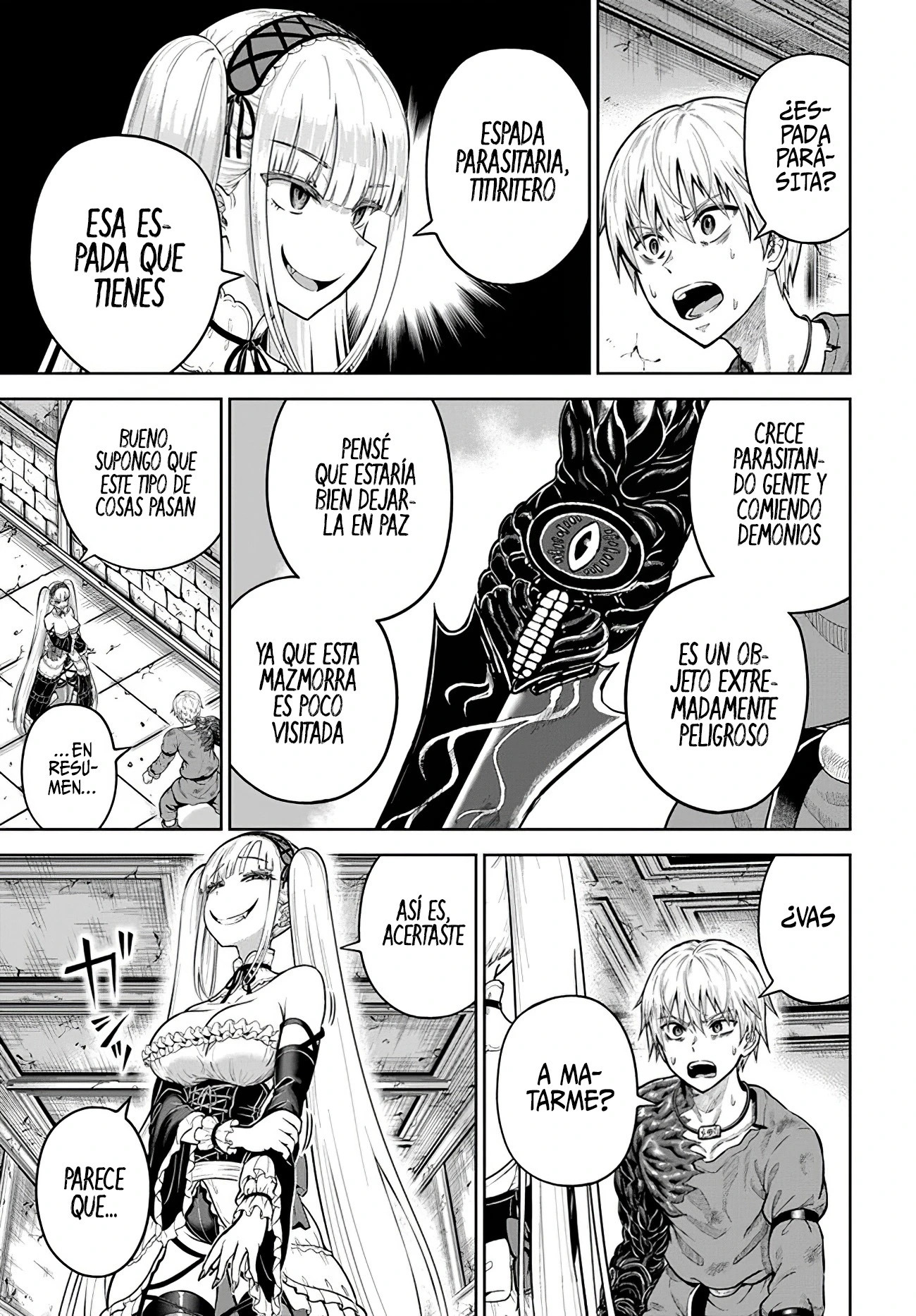 Dungeon ni Hisomu Yandere na Kanojo ni Ore wa Nando mo Korosareru Capítulo 8.1 - Página 6 en español