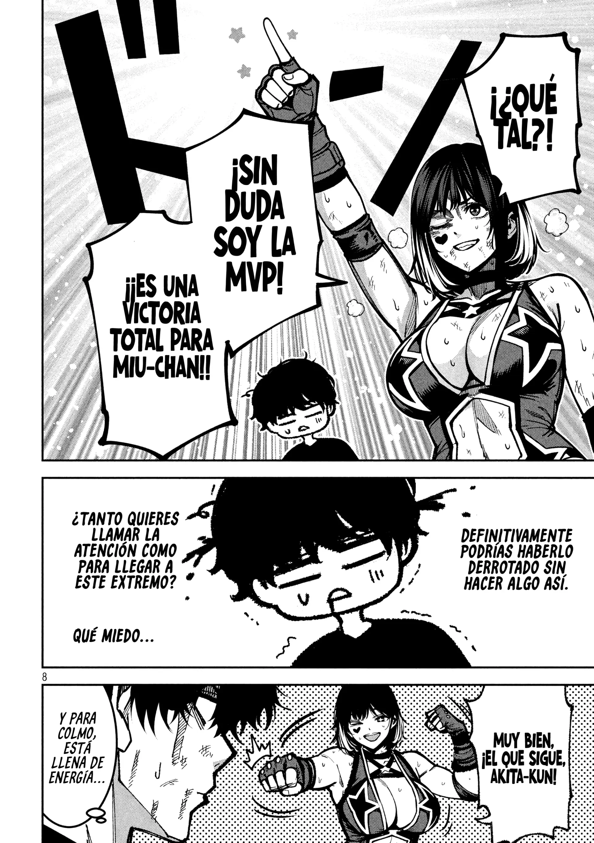 Bouryoku Banzai Capítulo 53 - Página 9 en español
