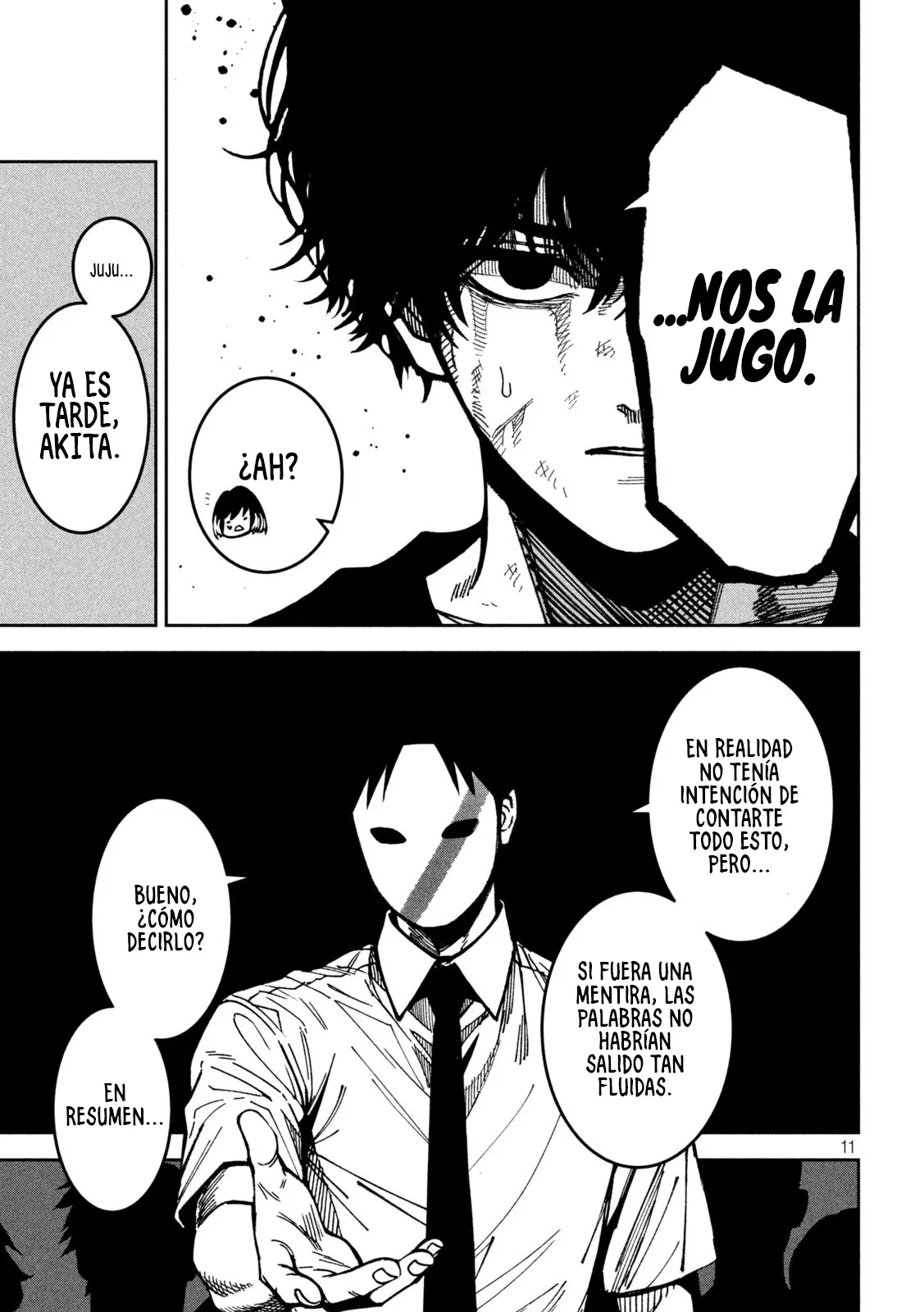 Bouryoku Banzai Capítulo 54 - Página 12 en español