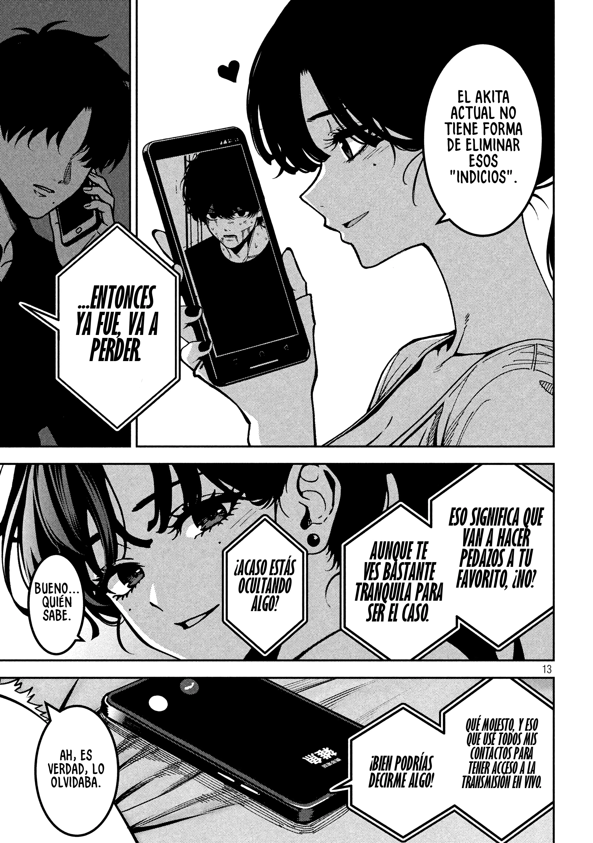 Bouryoku Banzai Capítulo 56 - Página 14 en español