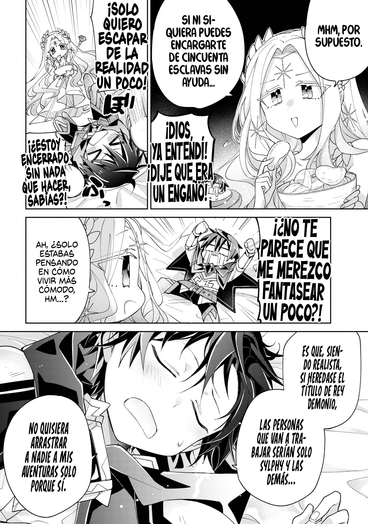 No puedo aprovecharme de mis esclavas por la talentosas que son Capítulo 13 - Página 22 en español