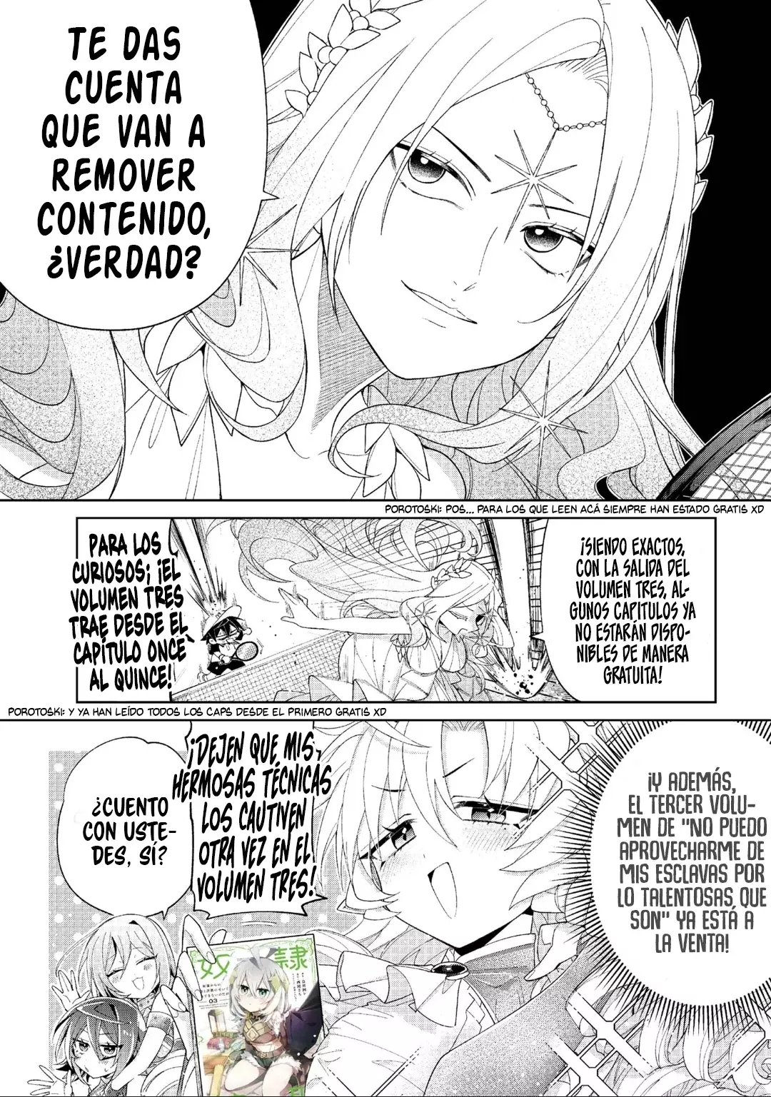 No puedo aprovecharme de mis esclavas por la talentosas que son Capítulo 15.5 - Página 3 en español