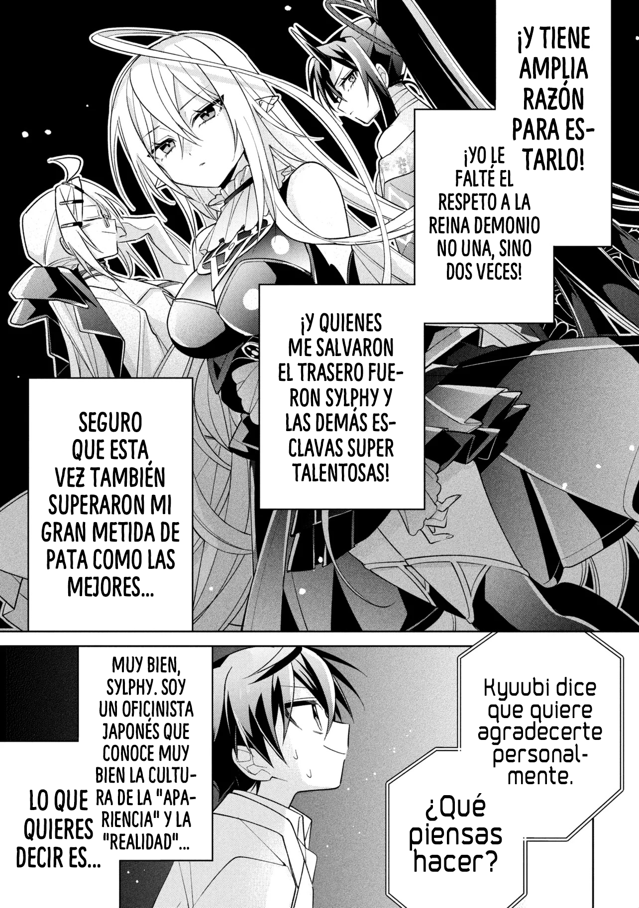 No puedo aprovecharme de mis esclavas por la talentosas que son Capítulo 23 - Página 23 en español