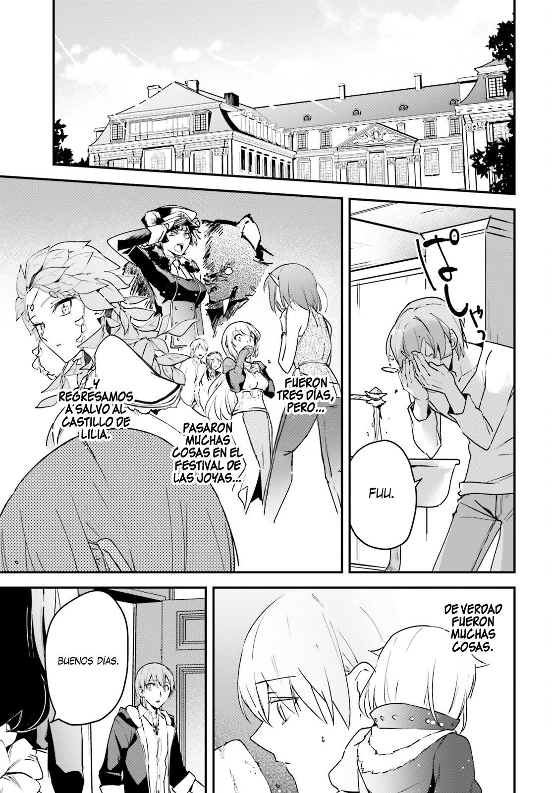 Yuusha Shoukan ni Makikomareta kedo, Isekai wa Heiwa deshita Capítulo 28 - Página 4 en español