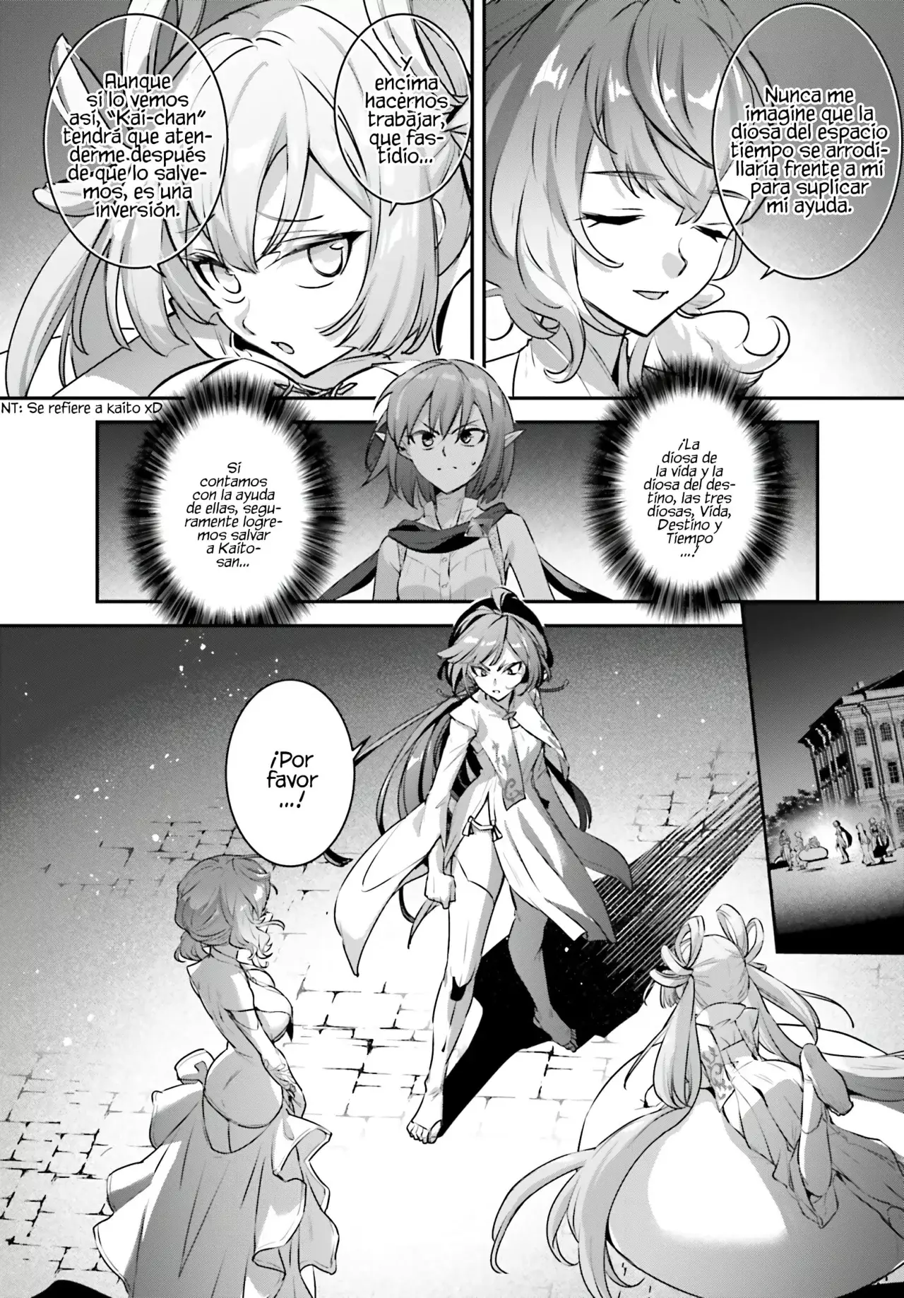Yuusha Shoukan ni Makikomareta kedo, Isekai wa Heiwa deshita Capítulo 54 - Página 4 en español