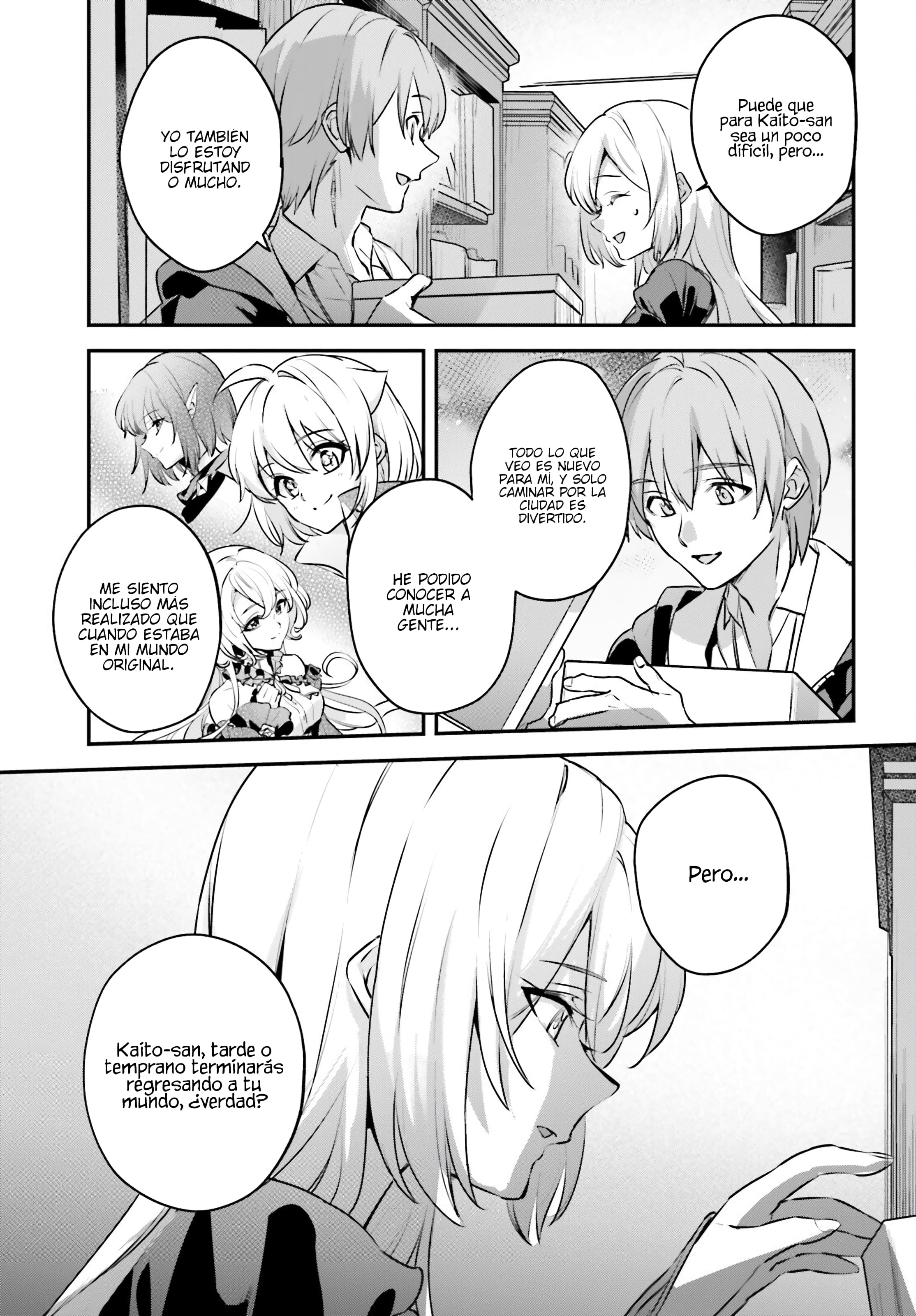 Yuusha Shoukan ni Makikomareta kedo, Isekai wa Heiwa deshita Capítulo 65 - Página 7 en español