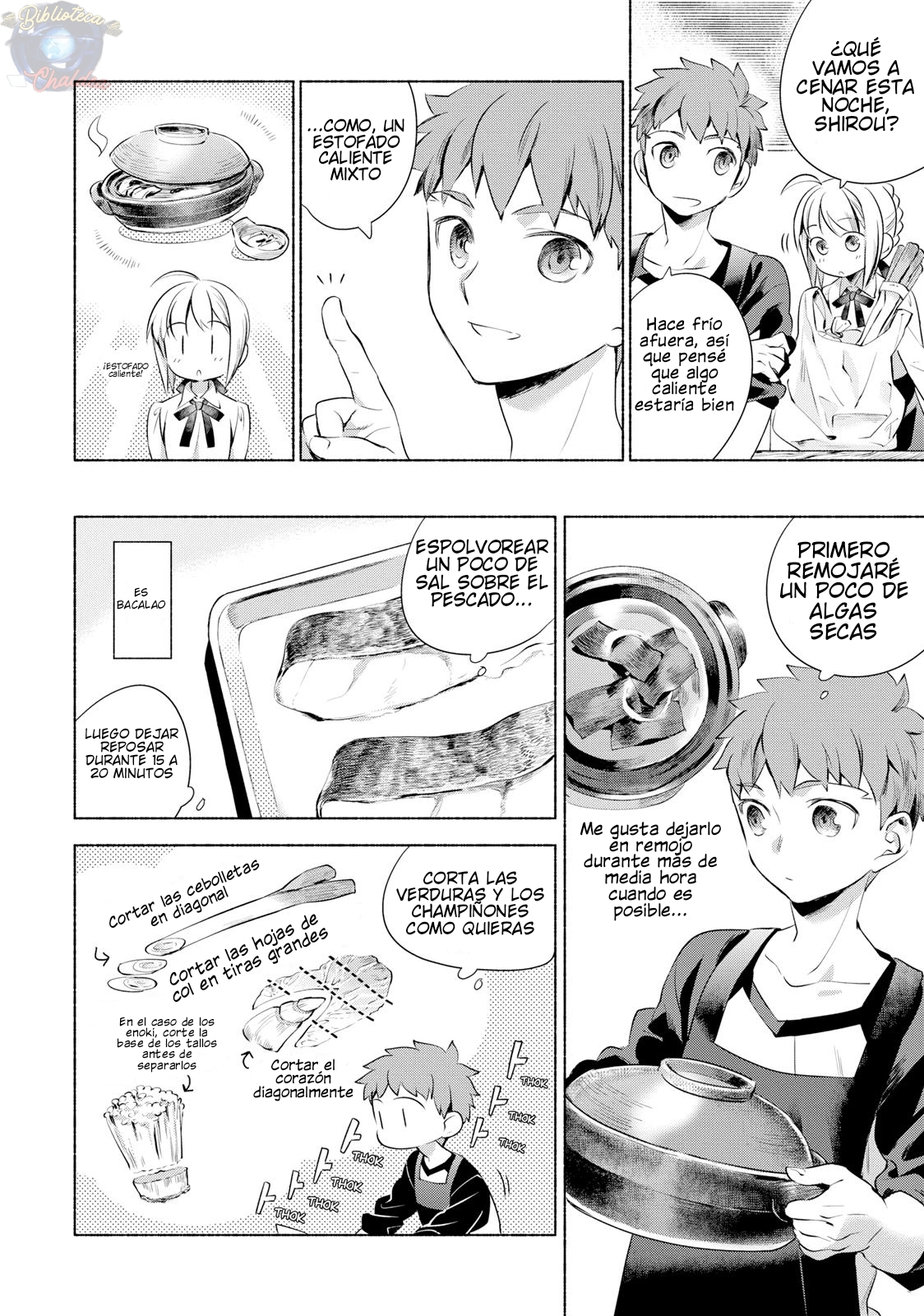 Emiya-san Chi no Kyou no Gohan Capítulo 1 - Página 8 en español
