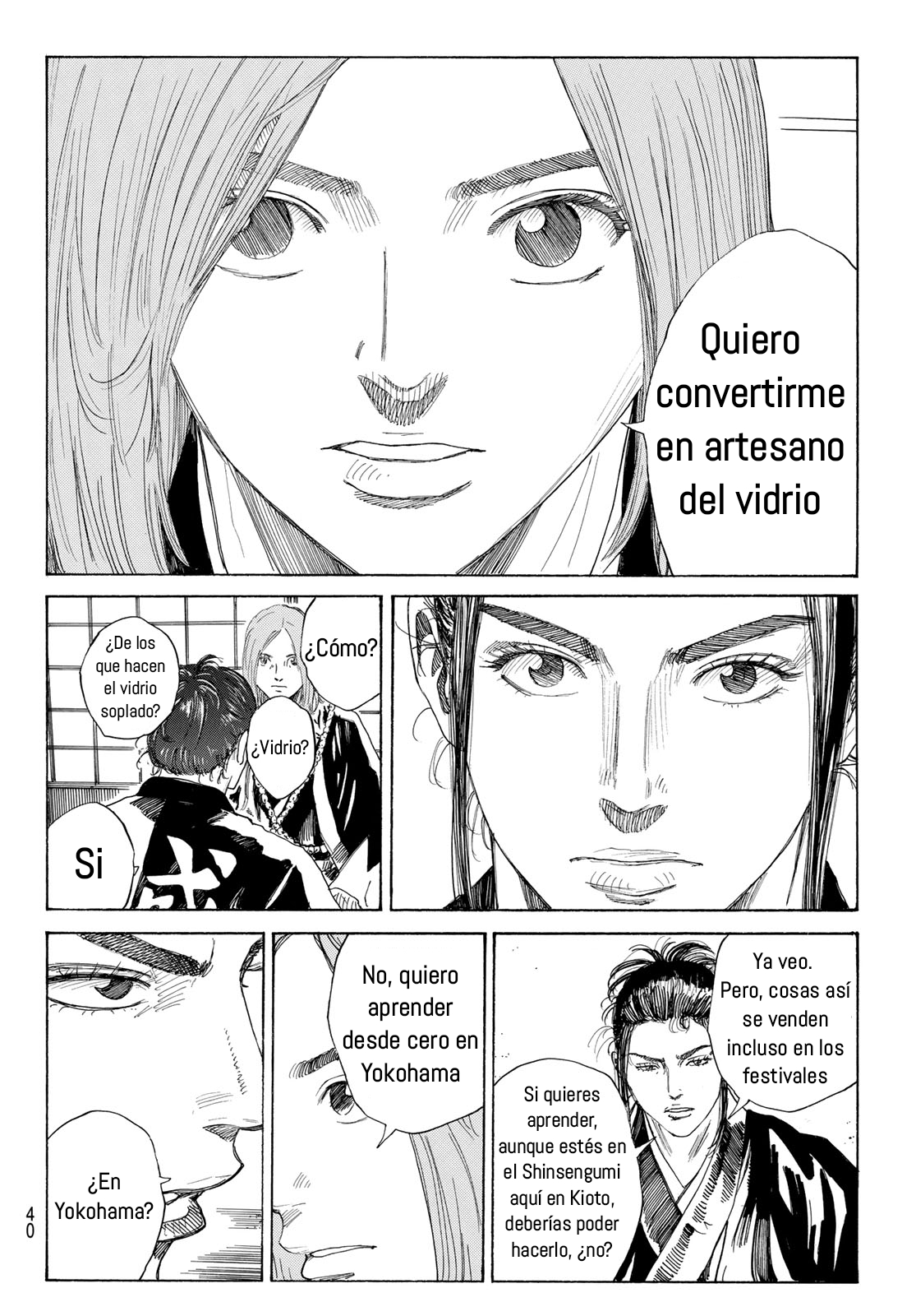 Ao no Miburo —Shinsengumi Hen— Capítulo 2 - Página 6 en español