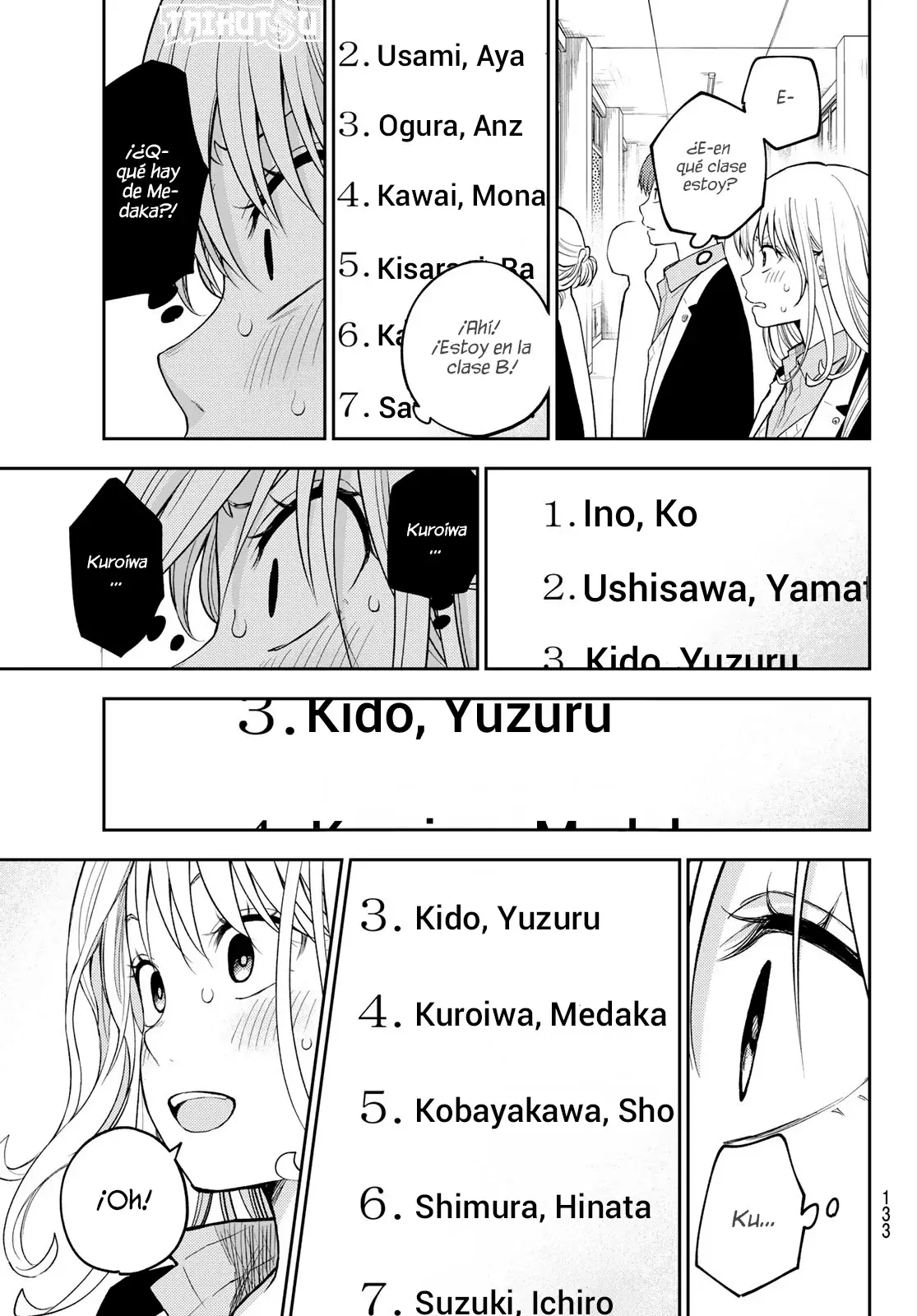 Kuroiwa Medaka Ni Watashi No Kawaii Ga Tsuujinai Capítulo 148 - Página 4 en español