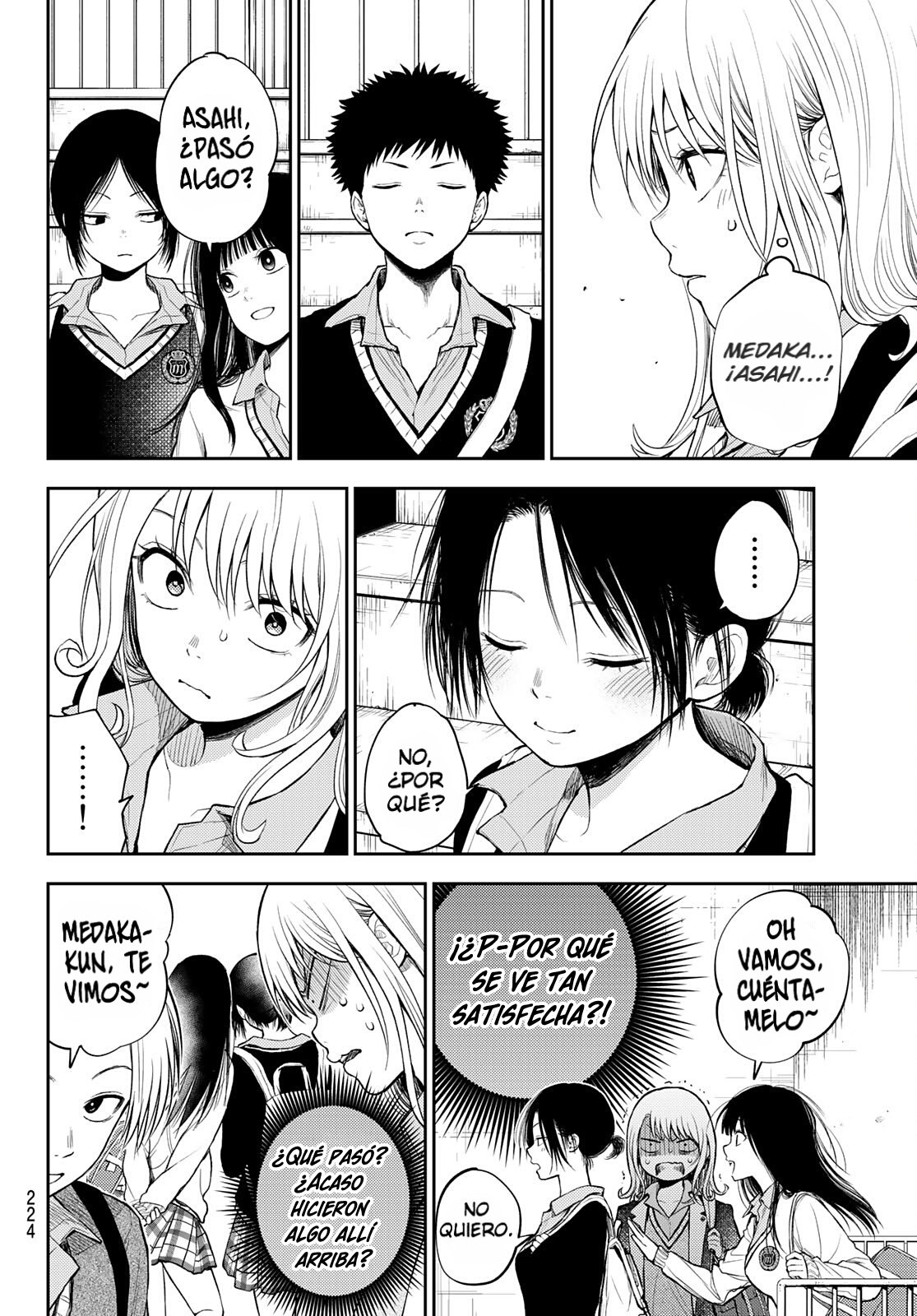 Kuroiwa Medaka Ni Watashi No Kawaii Ga Tsuujinai Capítulo 37 - Página 3 en español