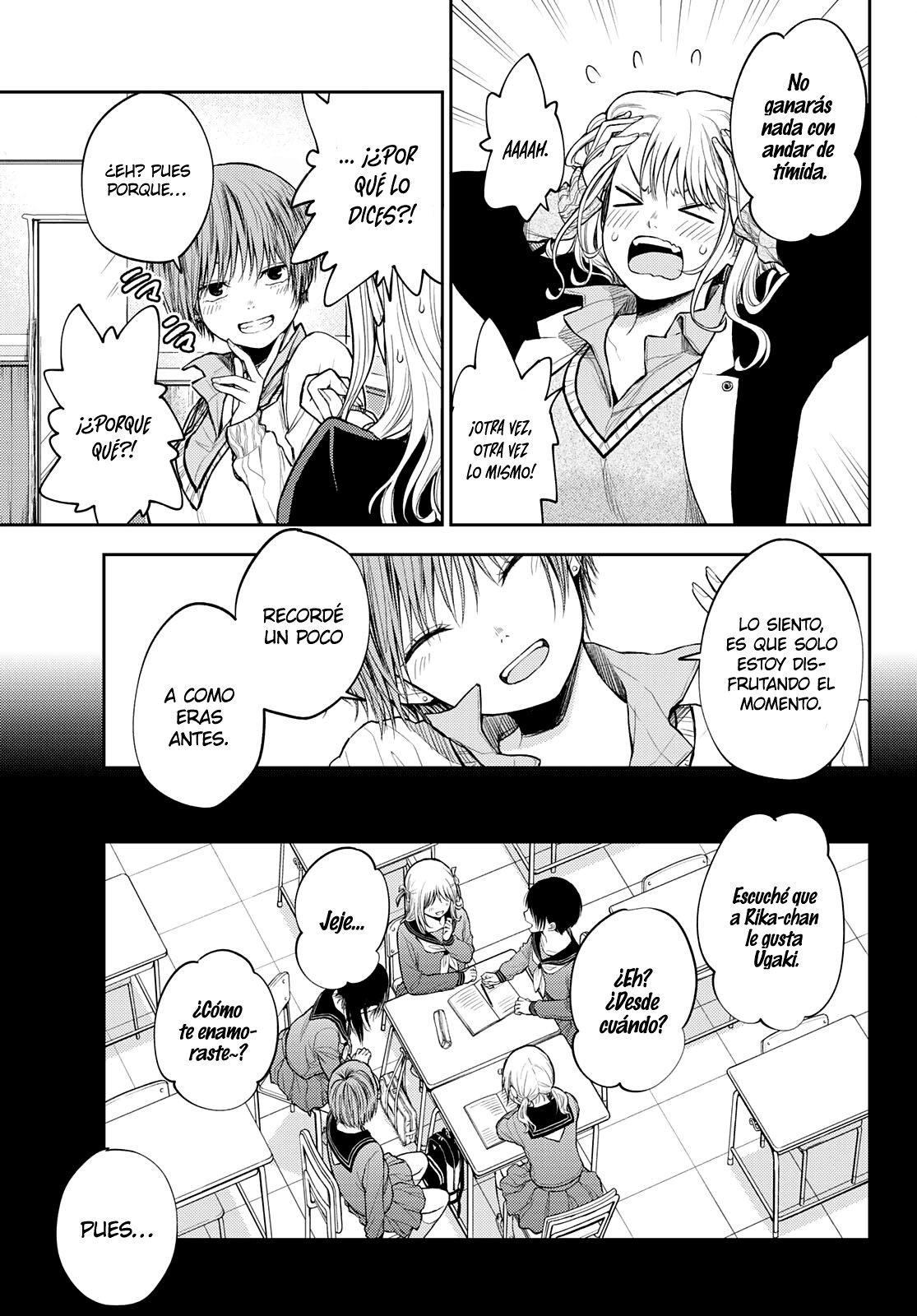 Kuroiwa Medaka Ni Watashi No Kawaii Ga Tsuujinai Capítulo 38 - Página 12 en español