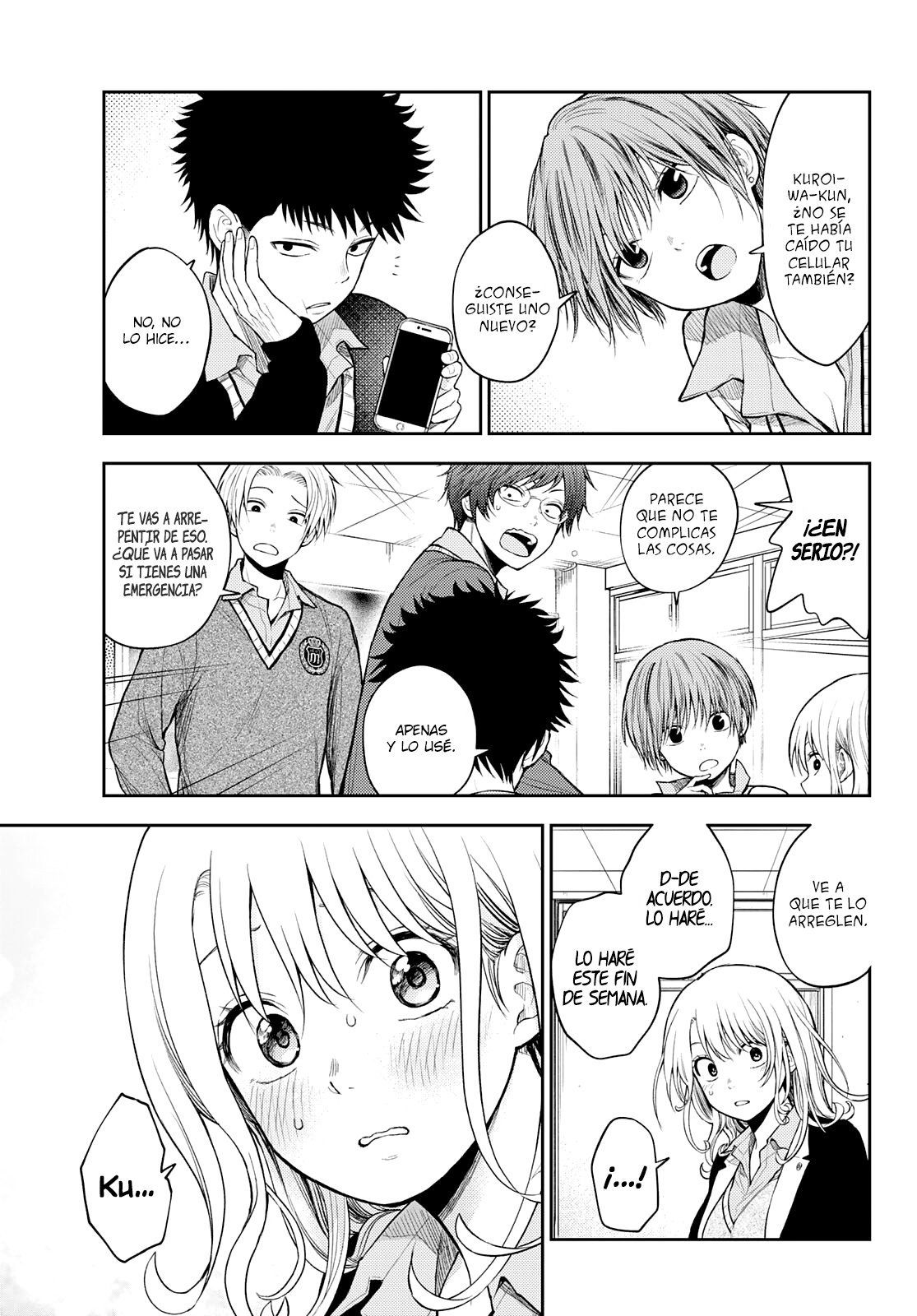 Kuroiwa Medaka Ni Watashi No Kawaii Ga Tsuujinai Capítulo 46 - Página 4 en español