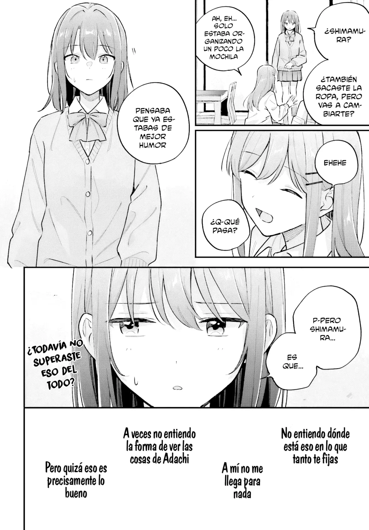 Adachi To Shimamura (Moke ver.) Capítulo 50 - Página 22 en español