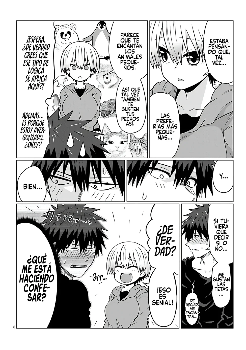 Uzaki-chan wa Asobitai! Capítulo 100 - Página 9 en español