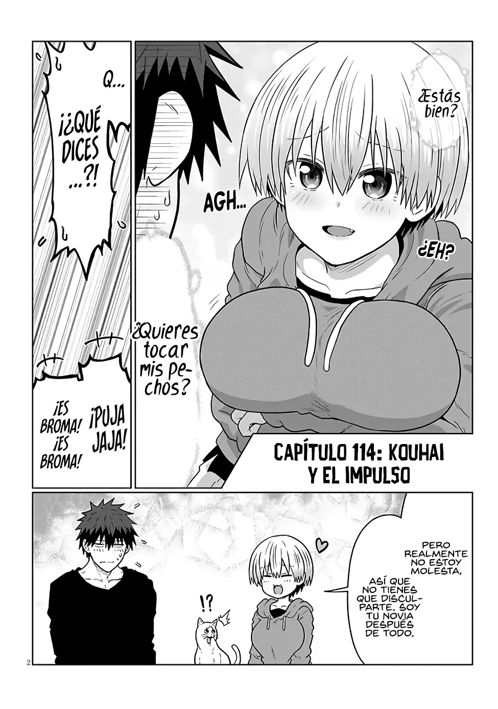 Uzaki-chan wa Asobitai! Capítulo 114 - Página 4 en español