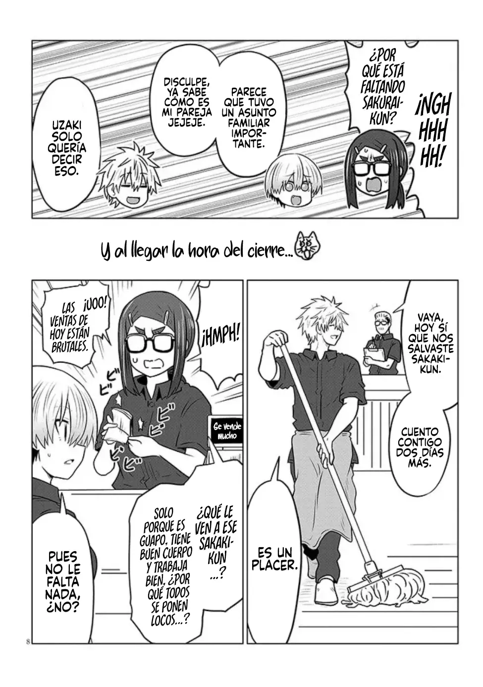 Uzaki-chan wa Asobitai! Capítulo 130 - Página 12 en español
